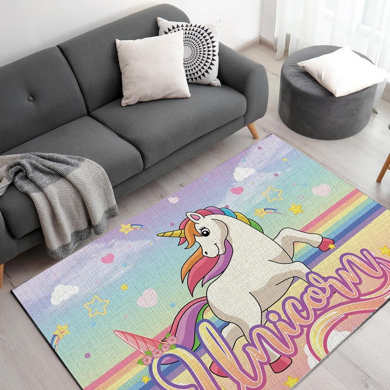 DreamController Baby Girl Custom Rugs for Gamer Room (62x40inch)| Playroom Carpets Inspired by Games & Anime Decor for Gamers | Gamer Room Decor for Kids Teen Anti-Slip Gaming Mat - Image 1